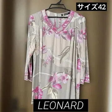 [컨디션 최상] LEONARD 레오나르 튜닉 칸칸 빅 사이즈