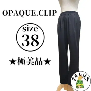 OPAQUE.CLIP 오파크 클립 [38] 스트레이트 팬츠 블랙
