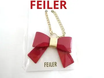 [ FEILER ] 레드 리본 참 체인 포함 미개봉