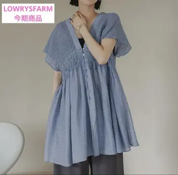 LOWRYSFARM 셔링 튜닉 프렌치 슬리브 581468