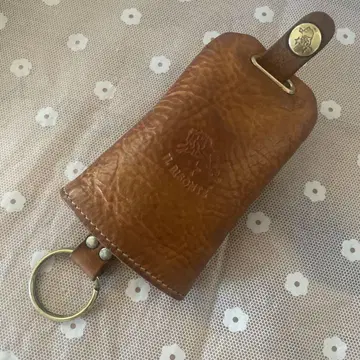 IL BISONTE 가죽 키케이스 브라운