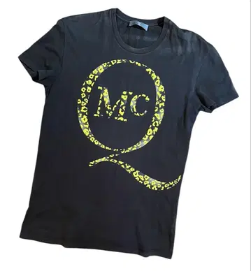 MCQ 알렉산더 맥퀸 레오파드 무늬 로고 t셔츠 남성용 XS