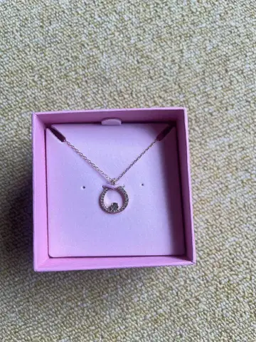 새상품 정품 SWAROVSKI 로즈 골드 서클 펜던트