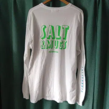 히라노 쇼 SALT&MUGS 화이트 트로피컬 긴팔 티셔츠 XL