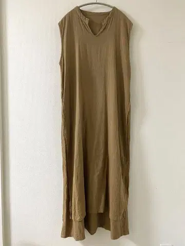 젠 선생님의 일상복 얇은 옷 겹침 원피스 슬리브리스