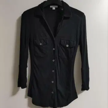 JAMES PERSE 블랙 버튼 셔츠 사이즈 0