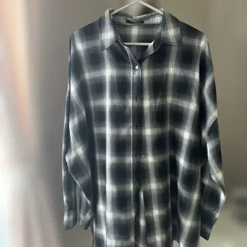 JEANASIS 그레이 계열 체크 긴팔 셔츠