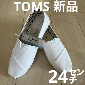 24cm TOMS 화이트 슬립온