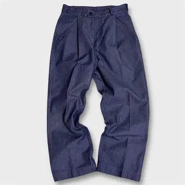 00s French Navy Denim Work Trousers