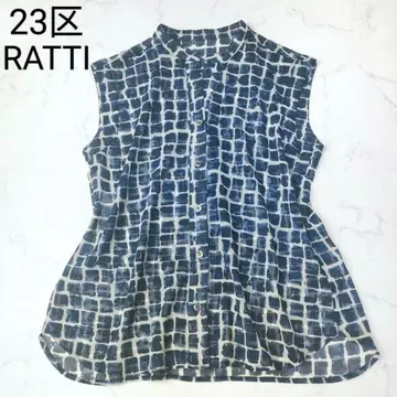 [새상품급] 세탁 가능 23구 x Ratti 시어 블라우스 키넥 네이비