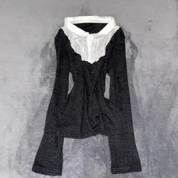 다크코케트 darkcoquette 레이어드 스타일 레이스 다크 코어