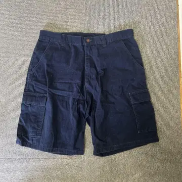 Hurley 네이비 카고 숏팬츠 38