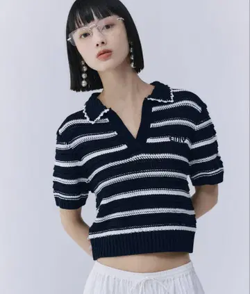 시스루 니트 폴로 eimyistoire
