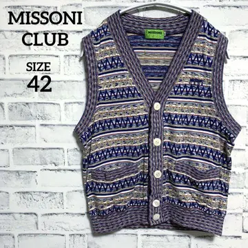 [ MISSONI CLUB ] 미쏘니 클럽 베스트 사이즈 42