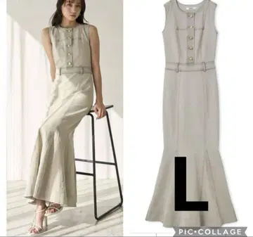 스나이델 SNIDEL 데님 머메이드 원피스 L 사이즈