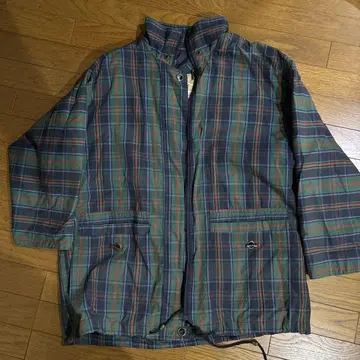 crrent seen 체크 무늬 블루종 M 사이즈