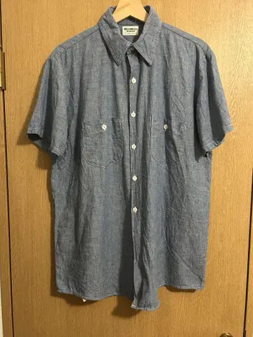 60s~70s OSHKOSH SS 샴브레이 셔츠 USA제