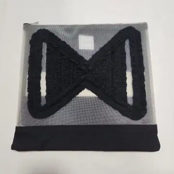 LUDLOW 클러치백 리본 x 메쉬 2015 SS 레어 블랙 x 화이트