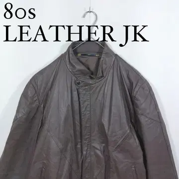 80s 빈티지 천연 가죽 싱글 라이더 재킷 M 가죽 재킷