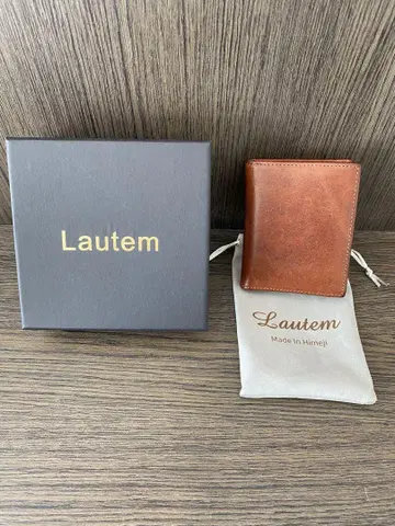 Lautem 가죽 미니 지갑 브라운