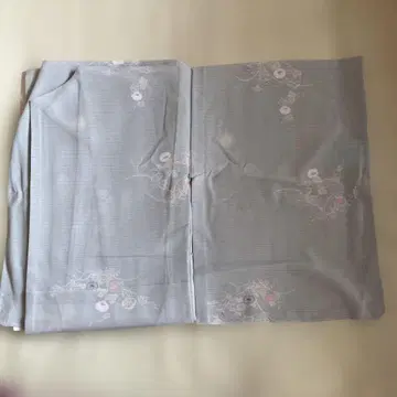 블루 그레이 꽃무늬 코몬 M 세탁 가능