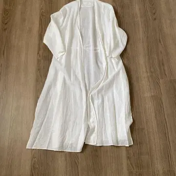 GALERIE VIE 화이트 롱 가디건 일본제 린넨 100%
