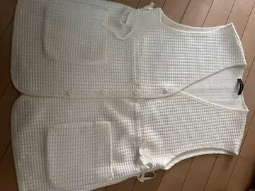 w closet 퀼팅 화이트 베스트