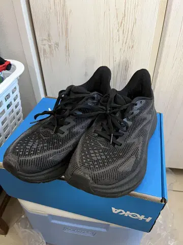 HOKA 호카 Clifton 9 클리프톤 9 블랙 28cm 와이드