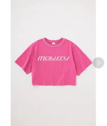 MOUSSY SPORTY 로고 티셔츠 [핑크]