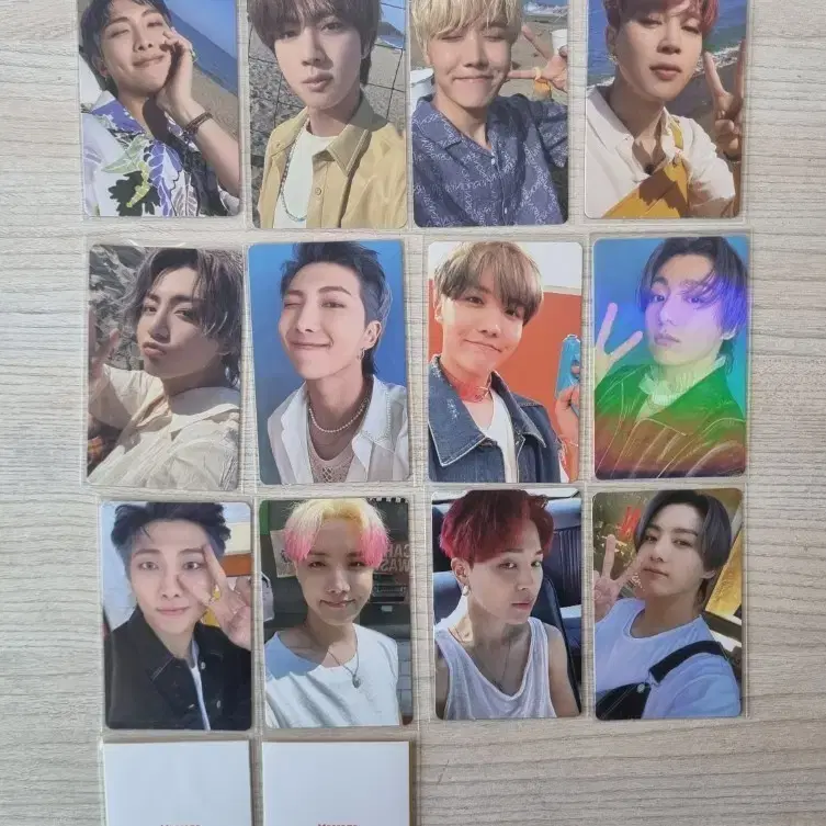 BTS Bangtan Bts Butter Cream Peach Poca Full Set 14 Pieces
