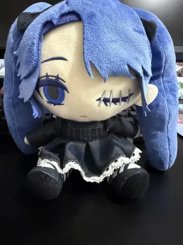 ado MV 캐릭터 럭키블루 봉제 인형 au