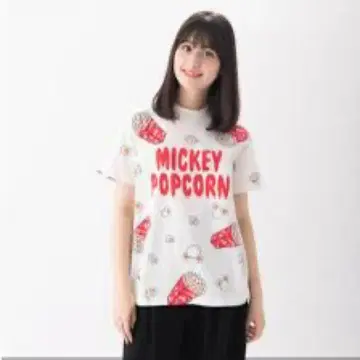 PUNYUS 미키 팝콘 티셔츠