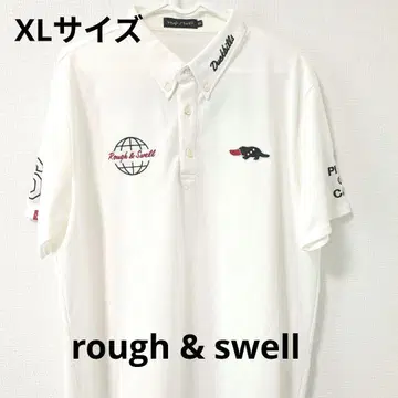 rough & swell 러프앤스웰 화이트 폴로 셔츠 XL 사이즈 골프