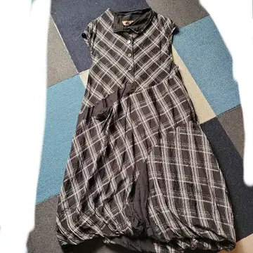 메후 체크 원피스