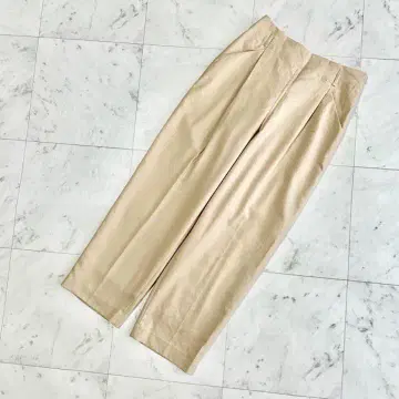 유나이티드 애로우즈 와이드 팬츠 여성용 베이지 38