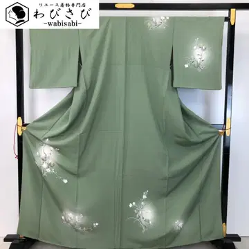 츠케사게 보카시에 고급스러운 꽃무늬 유젠 야마바토색 K-4731