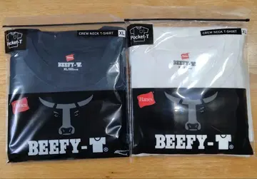 헤인즈 비피 티셔츠 포켓 부착 반팔 화이트 블랙 포켓 부착 2매