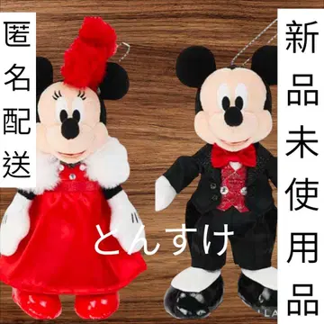 새상품 2개 세트 인형 배지 미키 미니 빅 밴드 비트