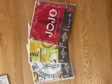 죠죠의 기묘한 모험 제일복권 반다나 3종 세트 [미사용]