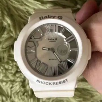Baby-G 화이트 쇼크 레지스트