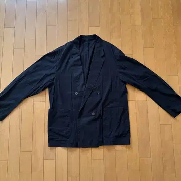 UNITED ARROWS 더블 테일러드 자켓 블랙