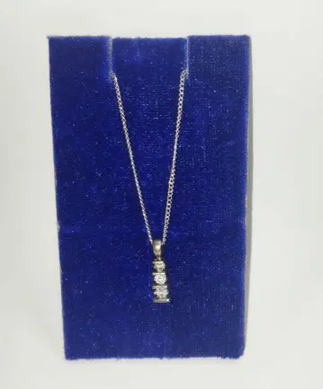 고급 3 다이아몬드 목걸이/0.55ct 상당