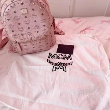 MCM 파우더 핑크 백팩