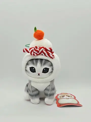 mofusand 거울떡 냥 마스코트 모프샌드 그레이 고양이
