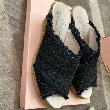 Gaimo 블랙 에스파드리유 샌들