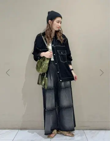 ELENCARE DUE 컬러 스티치 시어 G 자켓풍 자켓
