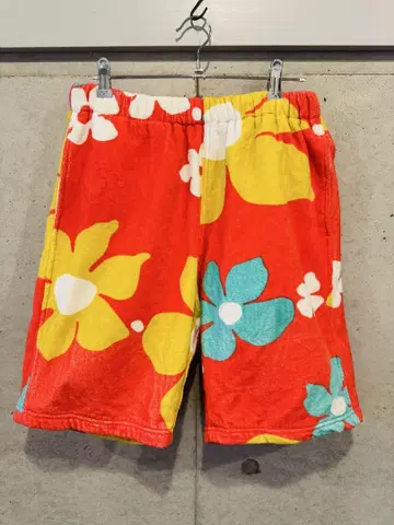 [수회 사용] JAMS Surf Line 꽃무늬 파일 원단 숏팬츠 M