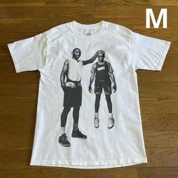 Hanes 스파이크 Lee 마이클 조던 티셔츠 M 화이트 포토 프린트