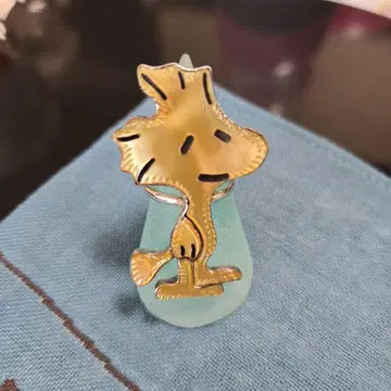 주니족 PEANUTS 우드스탁 캐릭터 실버 반지