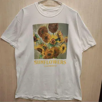 GOGH 고흐 SUNFLOWER 해바라기 썬플라워 화이트 L 사이즈